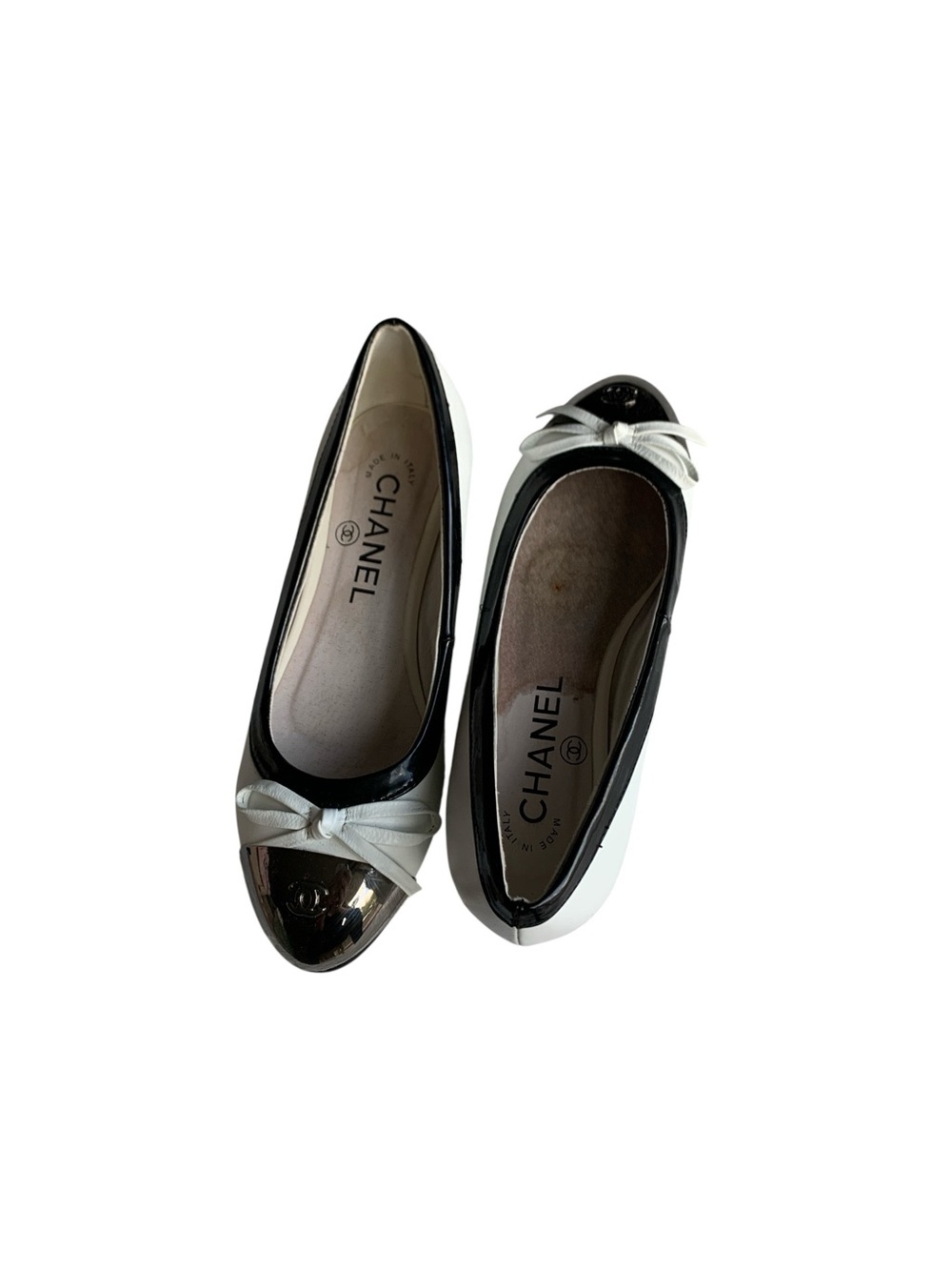 🥿 Women’s Two-Tone Cap-Toe Bow Ballet Flats 🥿 - Picture 9 of 12